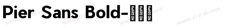 Pier Sans Bold字体转换